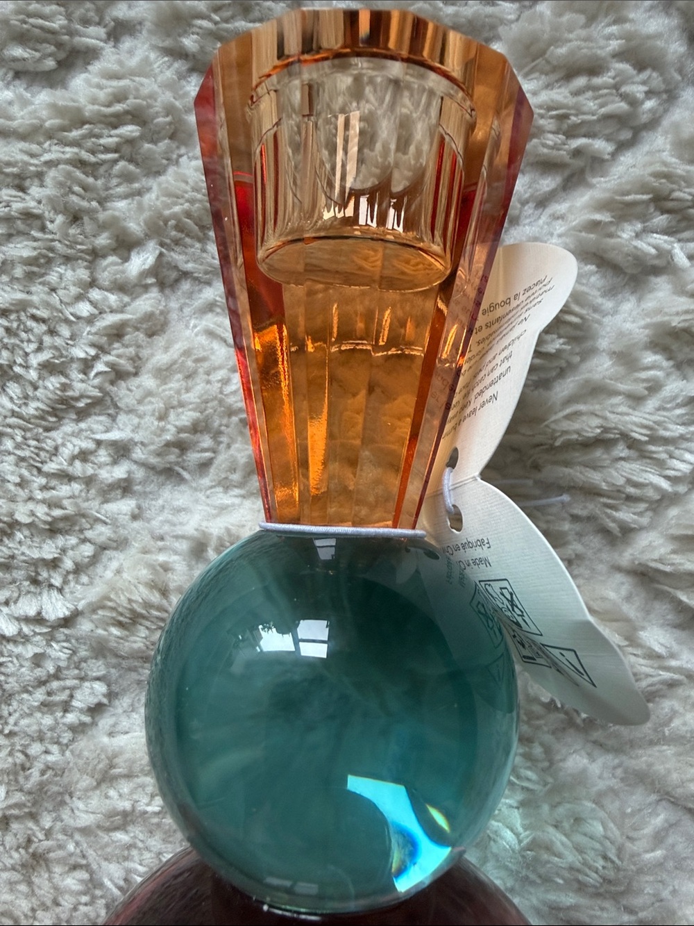 Anthropologie Cut Glass Candle Holder - Picture 6 of 9